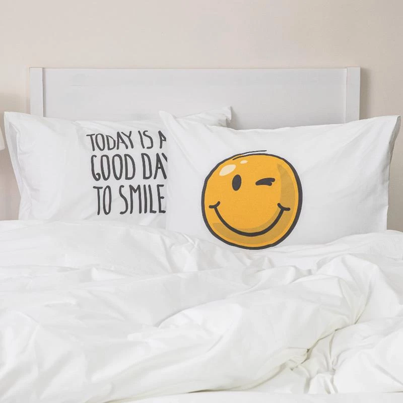 Μαξιλαροθήκες Ζεύγος 50x70 Smile Borea
