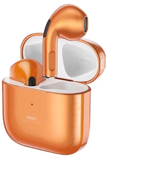 Remax TWS-10i Earbud Bluetooth Ακουστικά με Θήκη Φόρτισης Πορτοκαλί