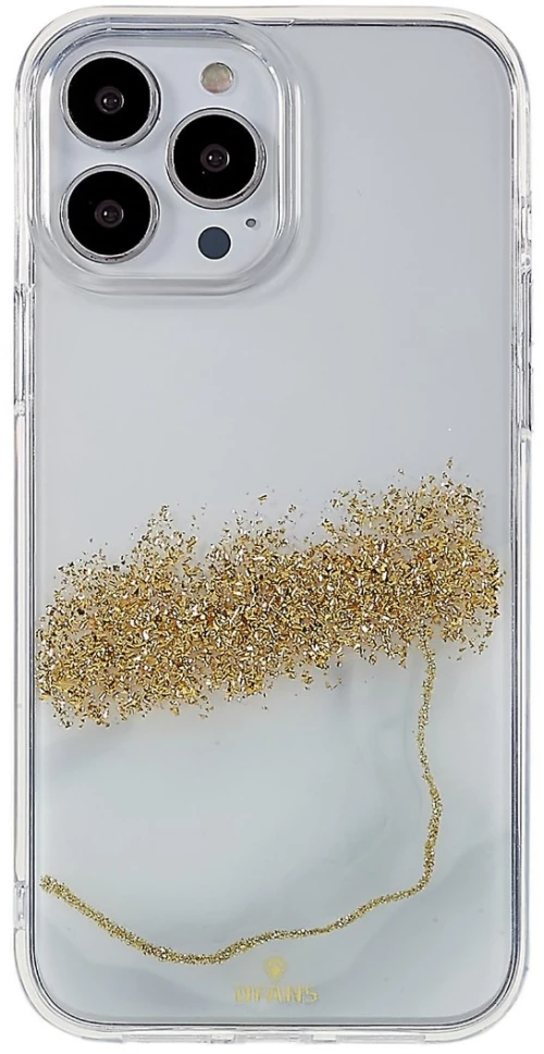 DFANS DESIGN Dua Color Starlight Shining Θήκη Σιλικόνης Apple iPhone 14 Pro Λευκό