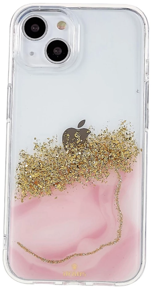 DFANS DESIGN Dual Color Starlight Shining Θήκη Σιλικόνης Apple iPhone 11 Ροζ