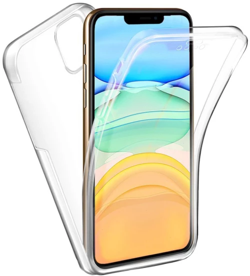 iPhone 15 Plus Θήκη Σιλικόνης 360° Διάφανη