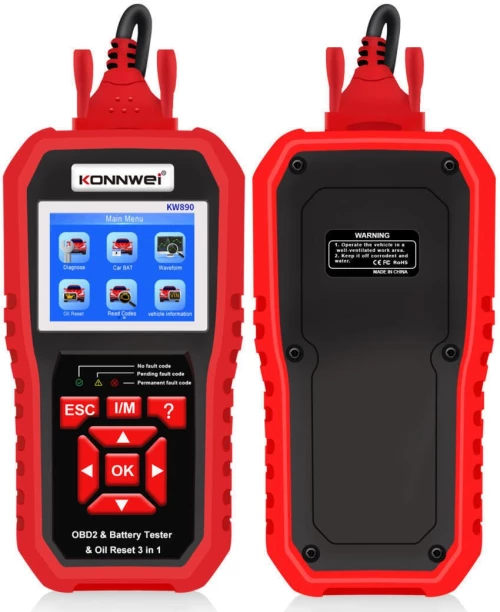 Konnwei KW890 Διαγνωστικό Αυτοκινήτου Ψηφιακό OBD 2 με Καλώδιο