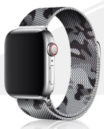 Premium Magnetic Steel Band Apple Watch 42/44/45/49mm Camo Grey