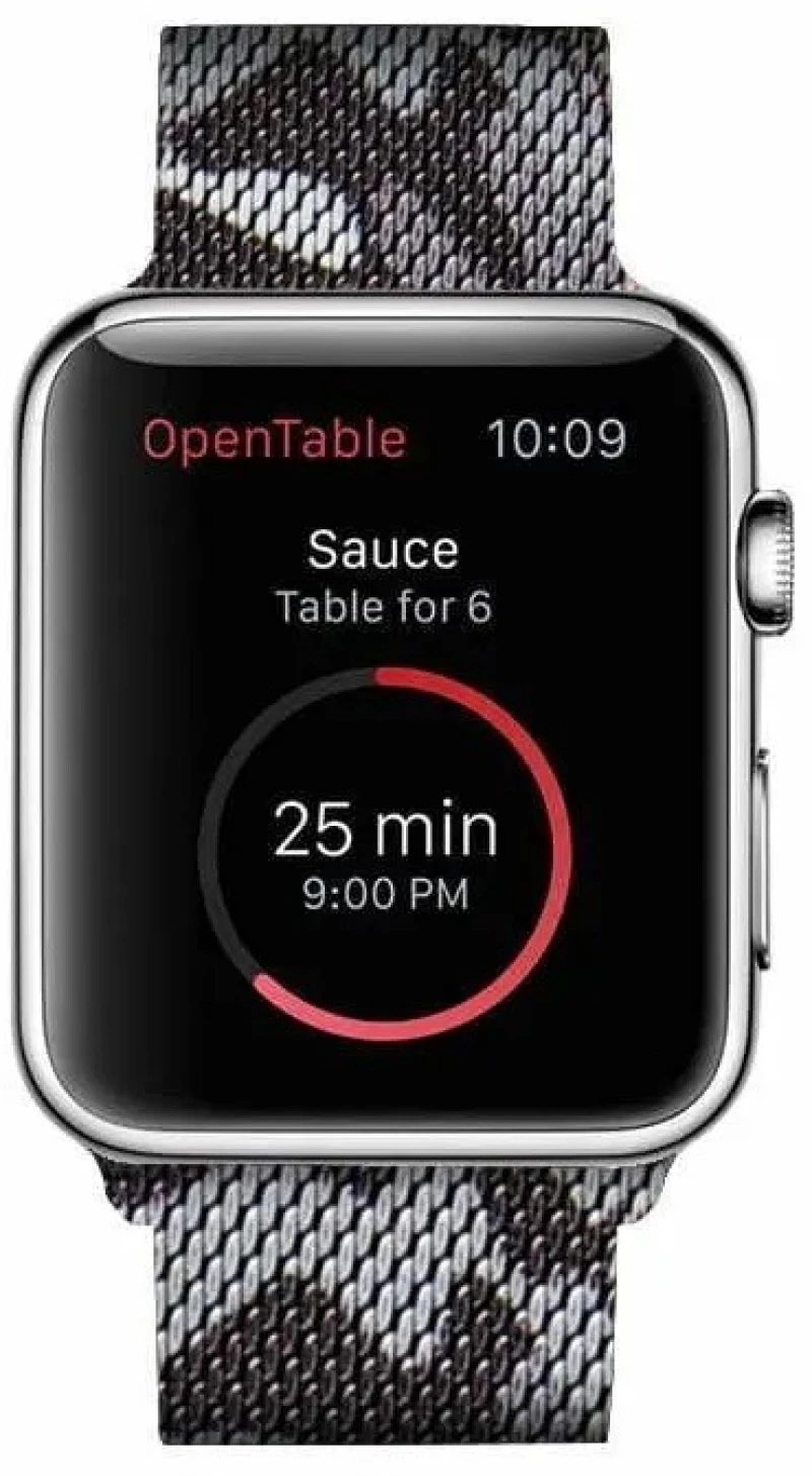 Premium Magnetic Steel Band Apple Watch 42/44/45/49mm Camo Grey