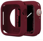 Soft Silicone Case Apple Watch 45mm & Λουράκι Wine