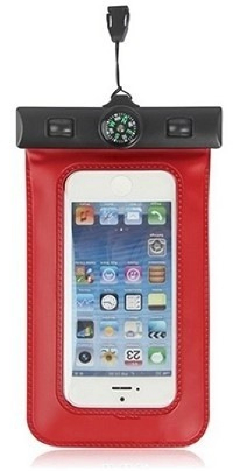 Universal Waterproof Phone Case - Αδιάβροχη Θήκη για Κινητά έως 5.8'' Κόκκινη