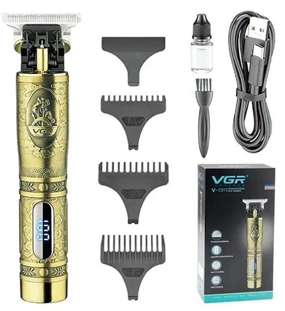 VGR V-228 Επαγγελματική Επαναφορτιζόμενη Κουρευτική Μηχανή Χρυσό