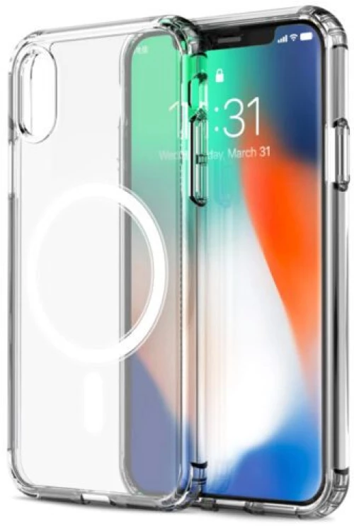 Θήκη Προστασίας Σιλικόνης Clear Case Με Magsafe iPhone X/XS
