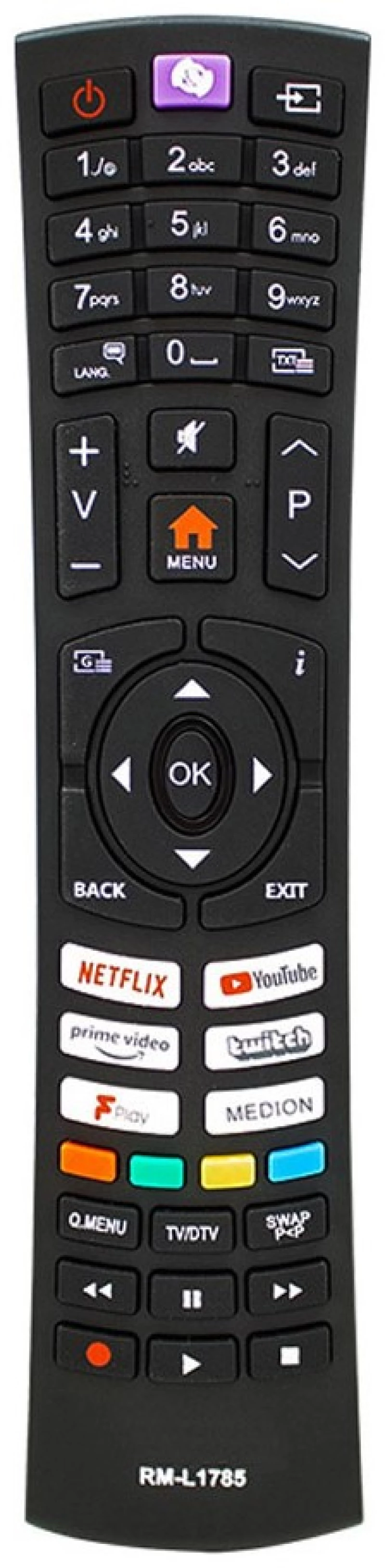L1785 Συμβατό Τηλεχειριστήριο TV για JVC, HITACHI & F&U