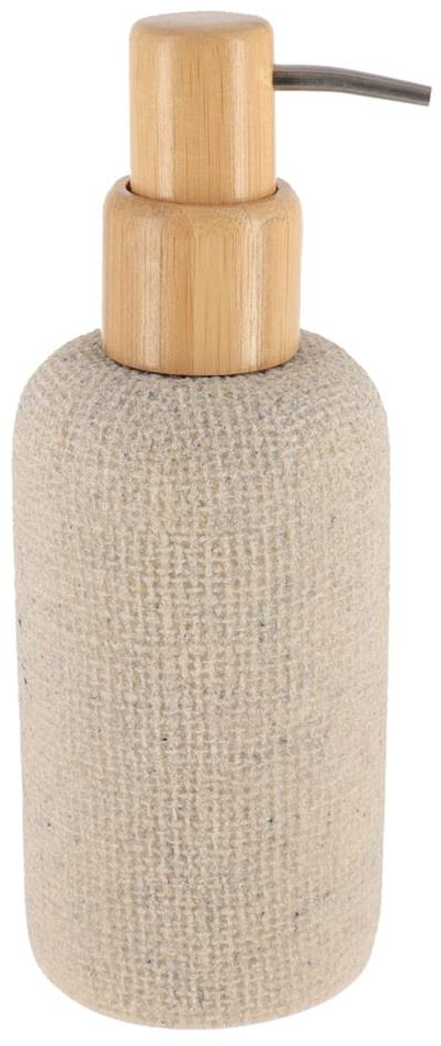 Dispenser polyresin εκρού με αντλία bamboo