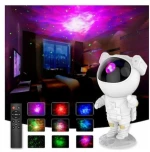 Astronaut Projector Παιδικό Φωτιστικό με Εναλλαγές Χρωματισμών Λευκό