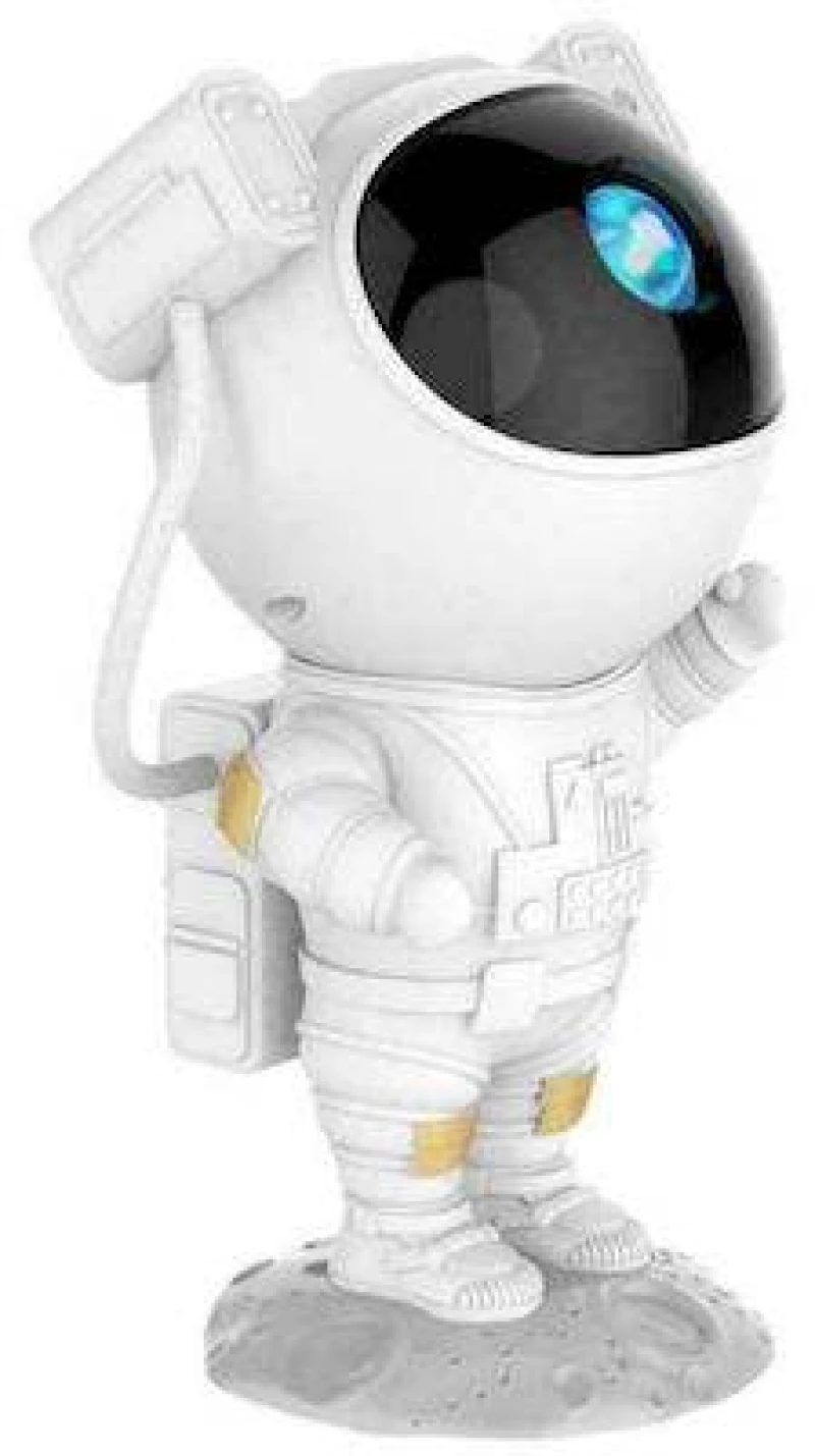 Astronaut Projector Παιδικό Φωτιστικό με Εναλλαγές Χρωματισμών Λευκό