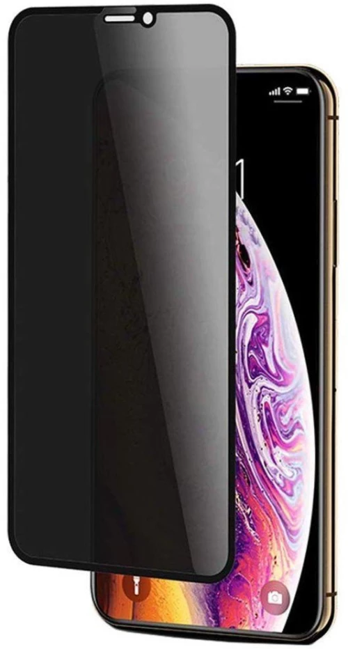 Privacy Full Cover Glass Screen Protector iPhone XR/11 Μαύρο