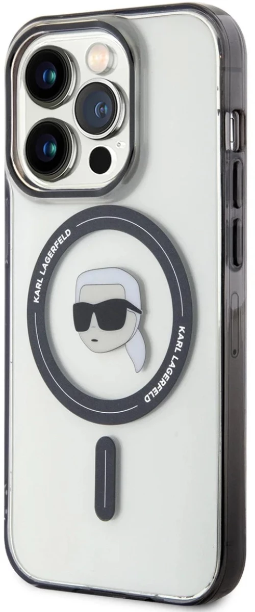Karl Lagerfeld® Ikonik Karl Magsafe Back Cover για iPhone 15 Pro Max-Διάφανο