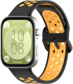 Breathable Λουράκι για Huawei Watch Fit 3-Black/Yellow OEM
