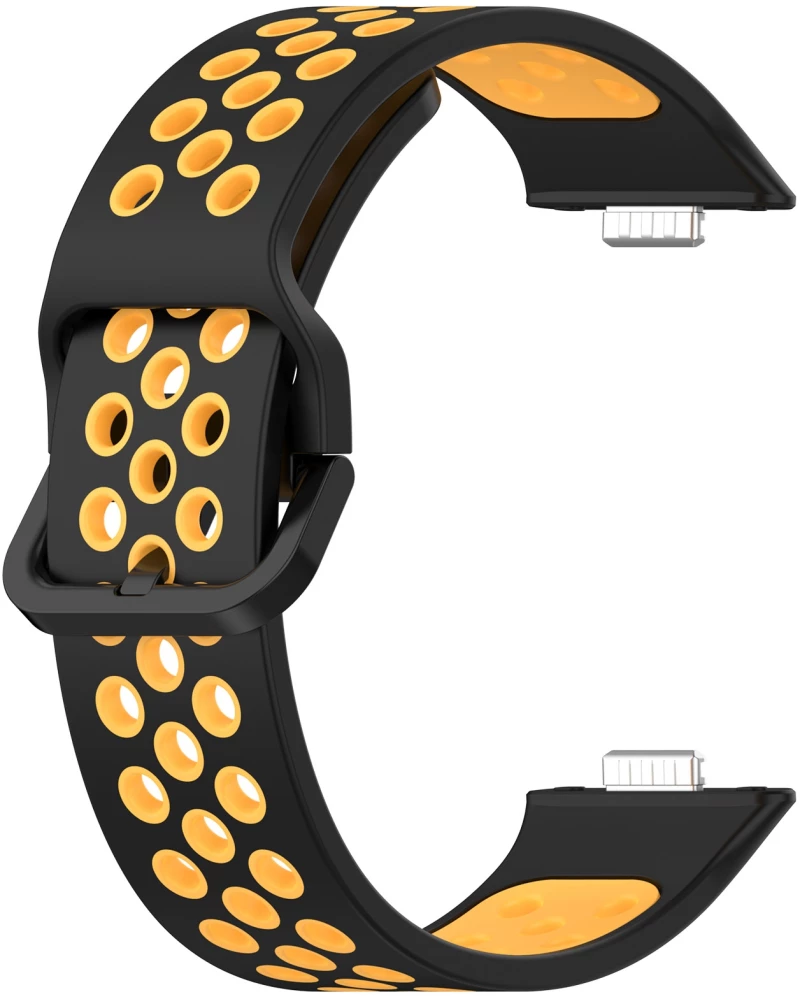 Breathable Λουράκι για Huawei Watch Fit 3-Black/Yellow OEM