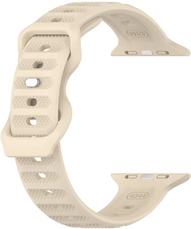 Texture Λουράκι Reverse Buckle για AppleWatch 42/44/45/49mm-Beige OEM