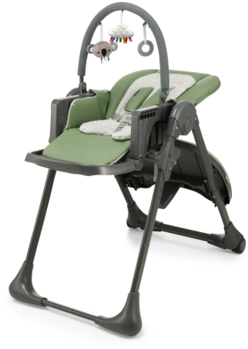 Καρεκλάκι Φαγητού  + Ρηλάξ 2 σε 1 Kinderkraft Tummie Green KHTUMM00GRE0000