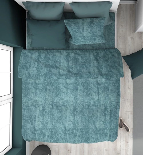 Σεντόνι King Size (240x270) Premium Shadow 616 Petrol βαμβακερό DimCol