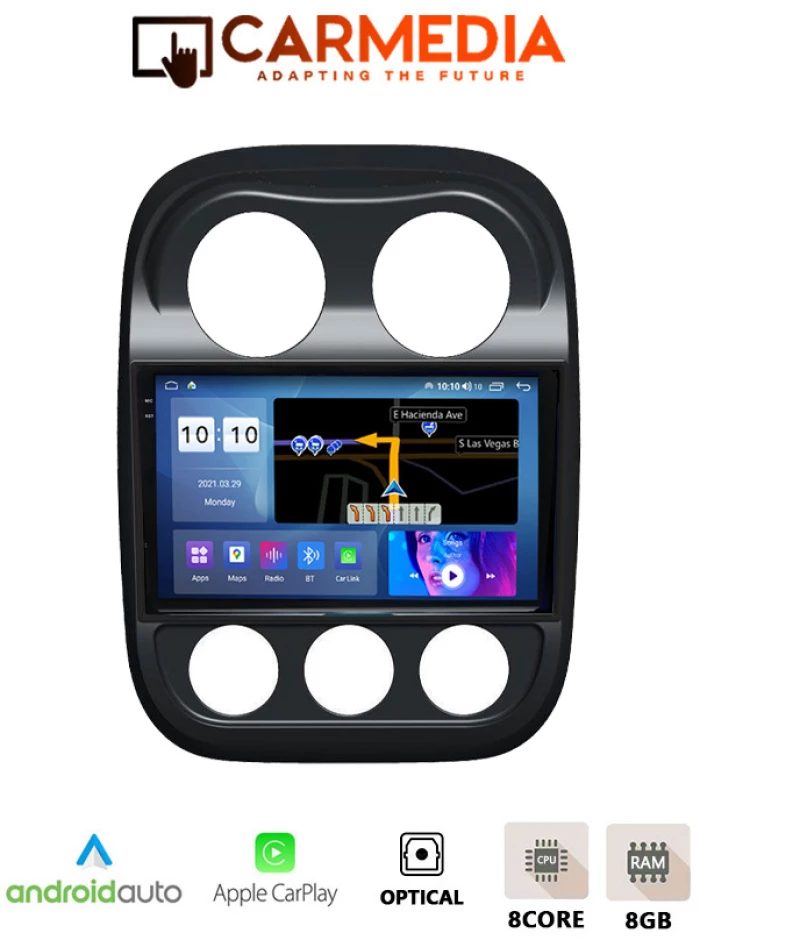 CARMEDIA CM81036-13 PLUS TABLET 10.36'' OEM JEEP COMPASS 2009-2015 | PATRIOT 2007-2016