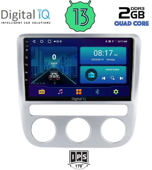 DIGITAL IQ BXB 1752_GPS CLIMA (9inc) MULTIMEDIA TABLET for VW EOS mod. 2006> - SCIROCCO mod. 2008-2014