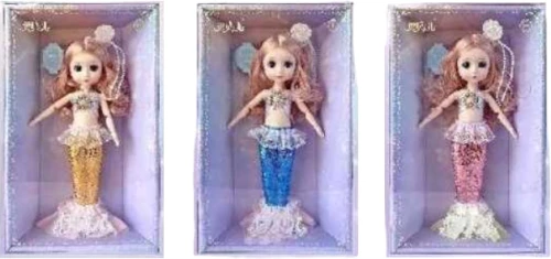 Σετ συλλεκτική κούκλα Γοργόνα με αξεσουάρ - Y52-23 - 308196