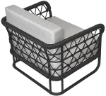 Marine/P-XL CAT A Armchair - Αλουμίνιο - 74x92x64 cm