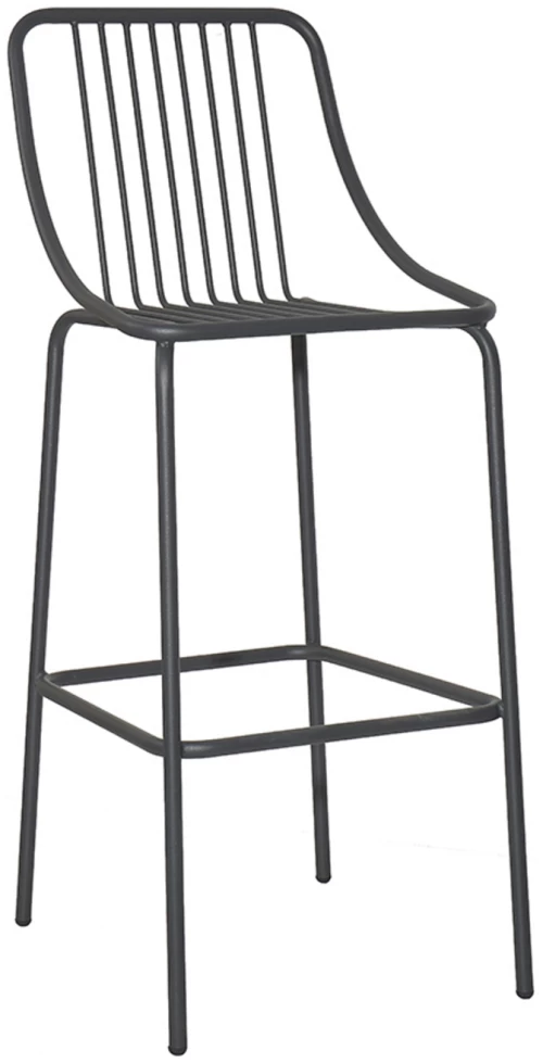 Urania/S Barstool - Μέταλλο - 52x45x110 cm