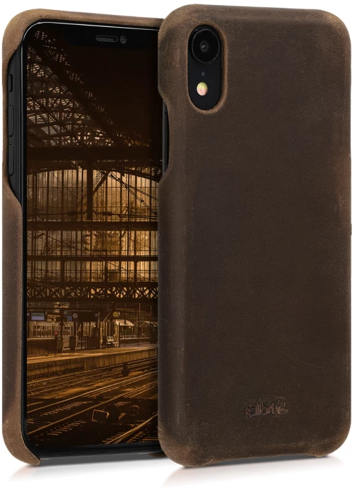 Kalibri Σκληρή Δερμάτινη Θήκη iPhone XR - Brown (45955.05)