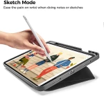 Tomtoc Θήκη Vertical Tri-Case Apple iPad Air 6 2024 11" / Air 5 2022 10.9" / Air 4 2020 10.9" - Black (B02-005D)