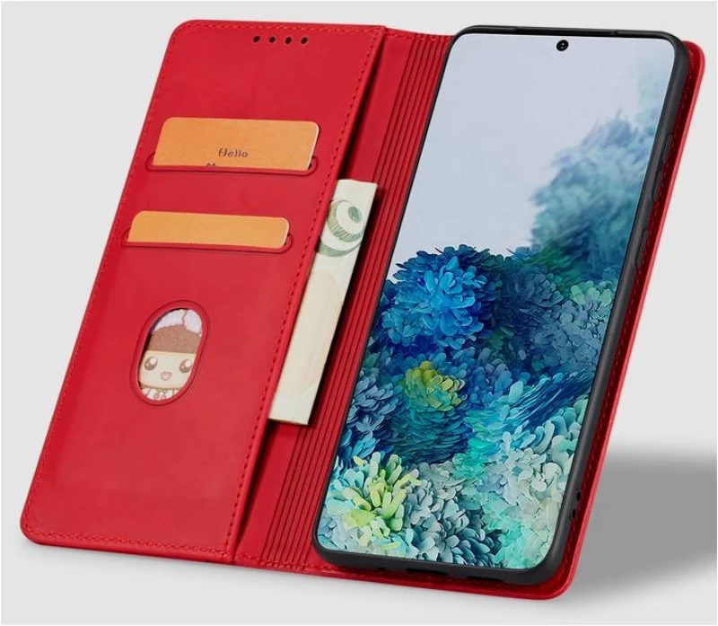 Bodycell Θήκη - Πορτοφόλι Samsung Galaxy A14 - Red (5206015017643)