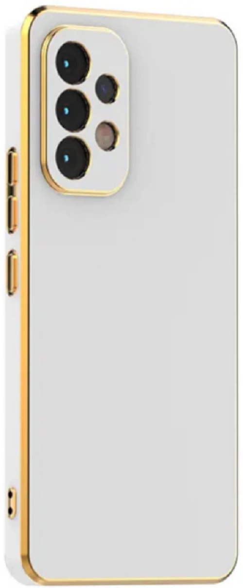 Bodycell Gold Plated - Θήκη Σιλικόνης Samsung Galaxy A32 4G - White (5206015069574)