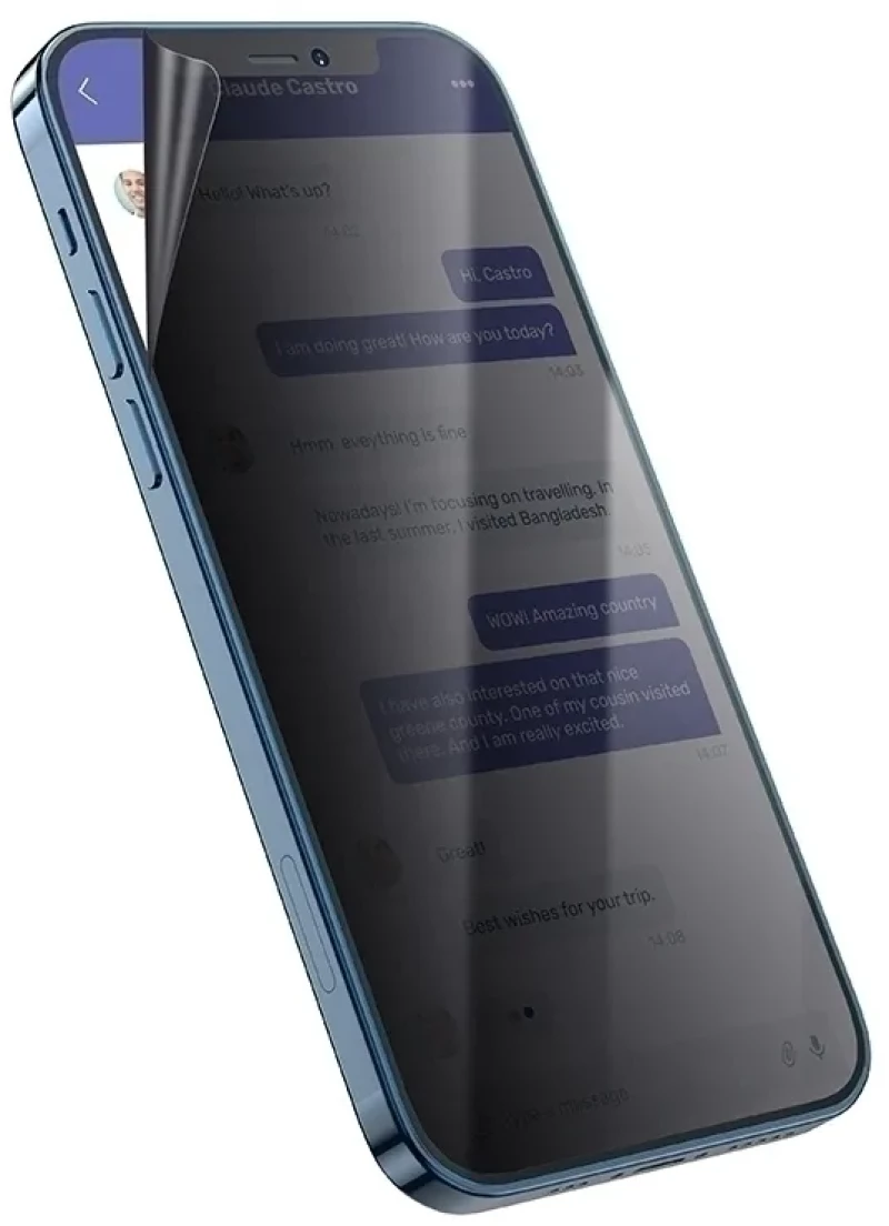 Hoco Hydrogel Pro Privacy Matte Screen Protector - Ματ Μεμβράνη Προστασίας Απορρήτου Οθόνης Realme Narzo 60 - 0.15 mm - Matte (HOCO-FRONT-PRM-027-048)