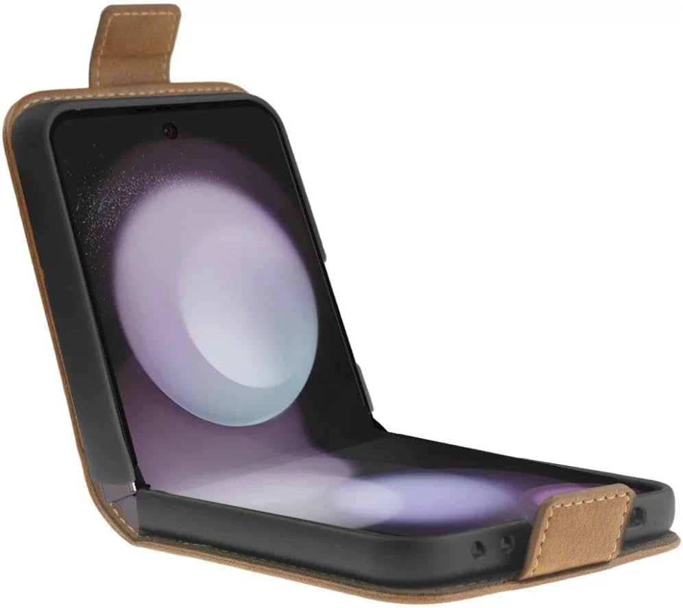 Rosso Element PU Θήκη Πορτοφόλι Samsung Galaxy Z Flip5 - Brown (8719246418730)