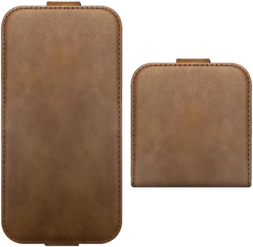 Rosso Element PU Θήκη Πορτοφόλι Samsung Galaxy Z Flip5 - Brown (8719246418730)