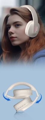 Riversong Rhythm L9 Bluetooth Headphones - Ασύρματα Ακουστικά Κεφαλής Bluetooth - Cream (EA278CR)