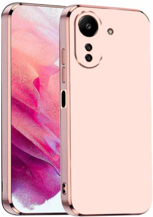Bodycell Gold Plated - Θήκη Σιλικόνης Xiaomi Redmi 13C 4G / Poco C65 - Pink (5206015074578)