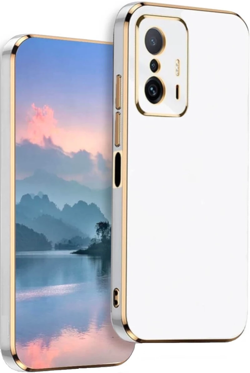 Bodycell Gold Plated - Θήκη Σιλικόνης Xiaomi 11T / 11T Pro - White (5206015071522)