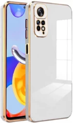 Bodycell Gold Plated - Θήκη Σιλικόνης Xiaomi Redmi Note 11 Pro / Redmi Note 12 Pro 4G - White (5206015074424)