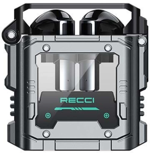 Recci REP-W36 Wandering Planet TWS Earbuds - Ασύρματα Ακουστικά Bluetooth με Θήκη Φόρτισης - Grey (6955482512692)
