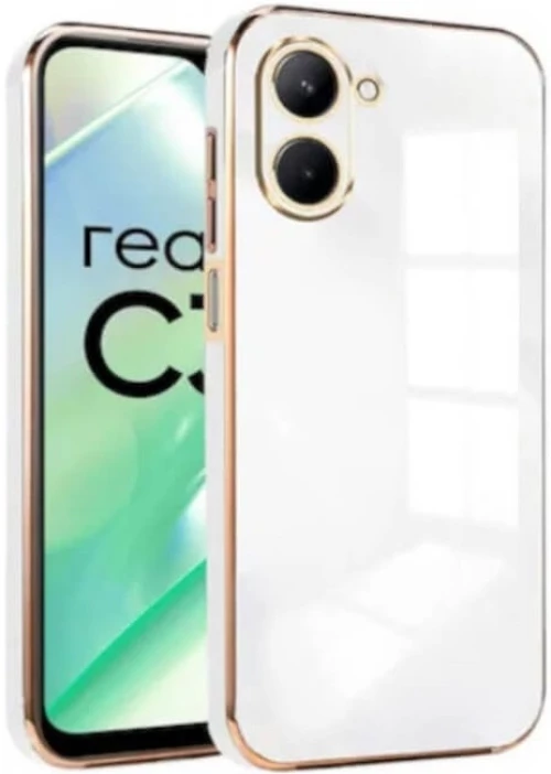 Bodycell Gold Plated - Θήκη Σιλικόνης Realme C33 - White (5206015070778)