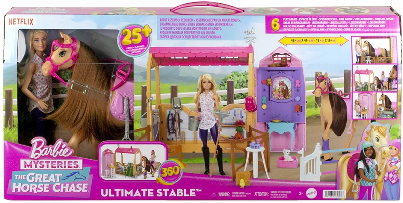BARBIE MYSTERIES THE GREAT HORSE CHASE - ULTIMATE STABLE (#HXJ44)
