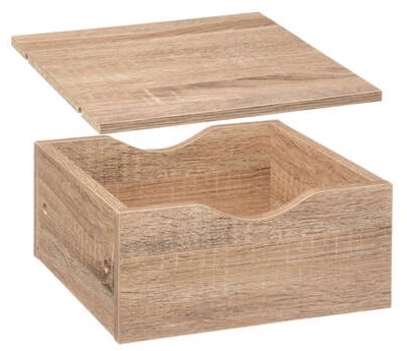 Συρτάρι με ραφι MDF φυσικό 31x15x15