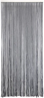 Κουρτίνα pompon κρόσι γκρι 90x200cm