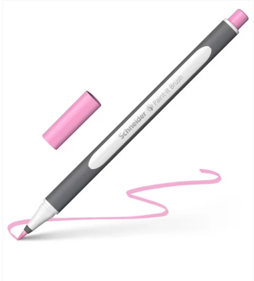 Μαρκαδόρος Schneider Paint-It 070 Brush Pen Pink Pastel 2131