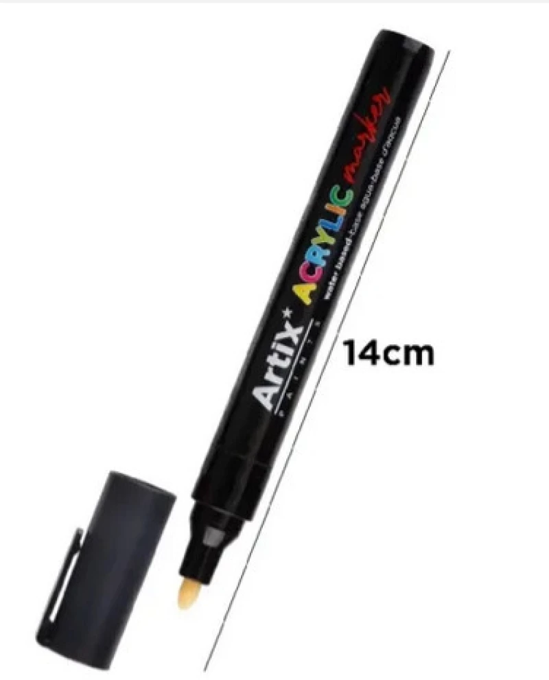 Μαρκαδόρος ARTIX Ακρυλικός 1.5-2.5mm Μαύρο PP922-25-01