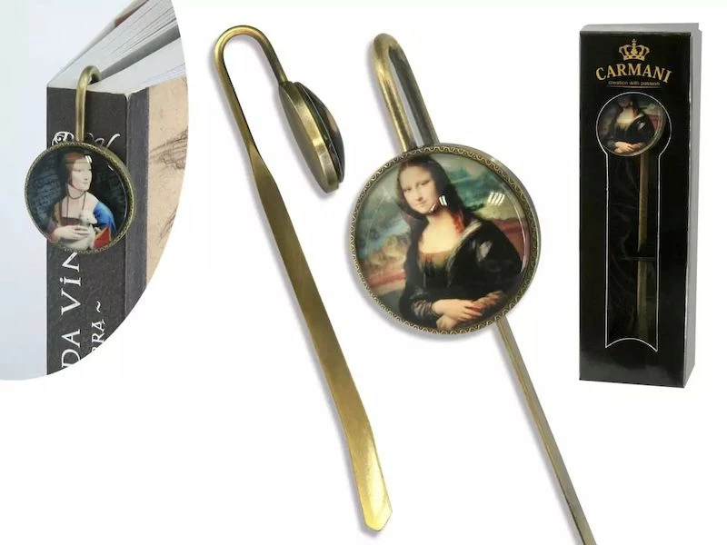 Μεταλλικός Σελιδοδείκτης Carmani L. Da Vinci Mona Lisa 14.6x3 013-0203