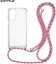 Θήκη Σιλικόνης με Κορδόνι Sonique Armor Clear Samsung Galaxy A25 5G Rainbow Κοραλλί