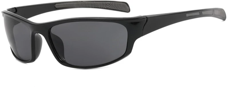 Techsuit - Bike Glasses (9937) - for Cycling, Sport Outdoor Activities, PC, Rectangular Shape, Unisex - Black