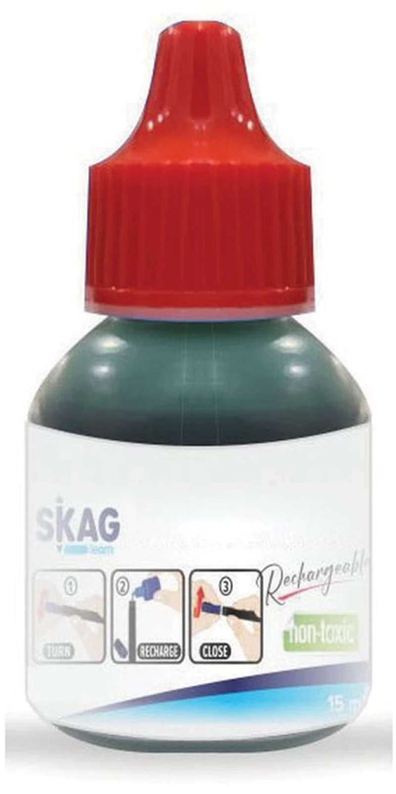 Μελάνι Skag Μαρκαδόρου Ασπροπίνακα 15ml Κόκκινο 301930
